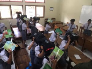 Reaksi siswa ketika terjadi bencana Alam